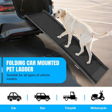 156cm Foldable Dog Ramp - Non-Slip Pet Car Ramp - Portable SUV Truck Couch Steps