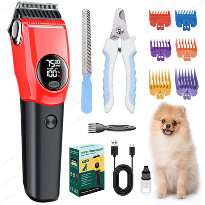 Electric Pet Hair Trimmer Professional Dog Clipper Cat Shaver Grooming Tool Hair Cutting Machine for Sheep Rabbits Pet Grooming