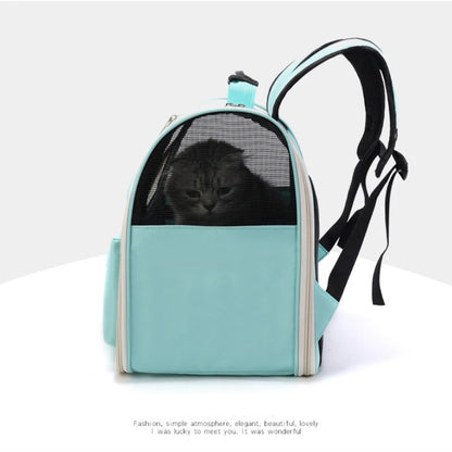 Outdoor Pet Backpack 1PC Cat and Dog Single Shoulder Double Shoulder Handheld Crossbody Breathable Outdoor Car Safety  Supplies