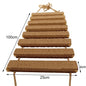 Wall Mounted Cat Climbing Wood Shelves Cat Hammock with Jumping Platform or Scratching Post for Cat Playing and Sleeping
