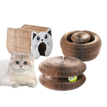 Foldable Cat Scratching Board and Cat Bed – Recyclable Cardboard Interactive Scratcher