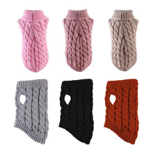 Small Dog Sweater - Warm Knitted Autumn Winter Clothing for Pet Dogs Comfort Wear
