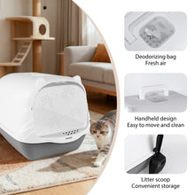 Cat Litter Box Pet Litter Tray Fully-enclosed & Semi-enclosed Splashproof Pet Toilet Cleaning Basin Supplies Kitten Tray Bedpan