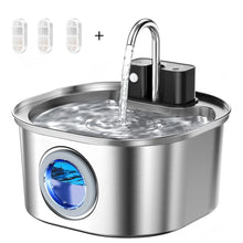 Automatic Cat Water Fountain – 3L Stainless Steel Wireless Rechargeable Pet Water Fountain with Motion Sensor