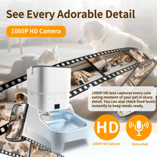 4.5L Elevated Smart Pet Feeder — 15cm Raised Stand, 1080P Camera or Key Control for Cats & Dogs