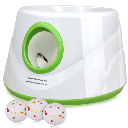 Dog Tennis Launcher Automatic Pet Dogs Chase Toy Mini Tennis Throwing Pinball Machine Fun Interactive Throw Catapult