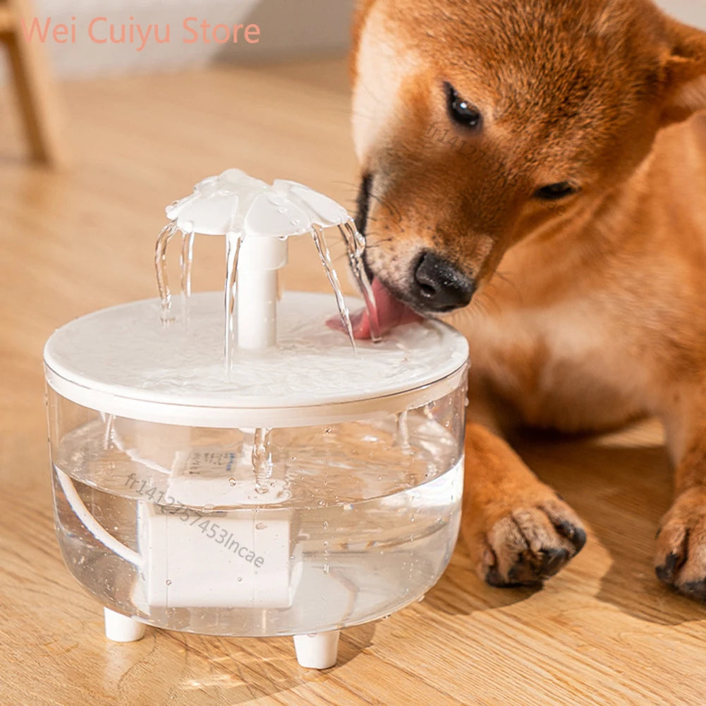 1000ml USB Electric Mute Pet Drink Bowl Automatic Cat Water Fountain Filter Cats Water Dispenser Automatic Cat Drink Bowl Filter
