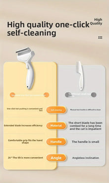 Pet Hair Remover Brush for Dogs & Cats Grooming Self Cleaning
