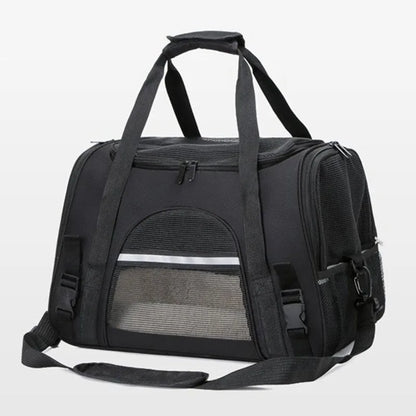 Pet carrying bag, approved by the airline, suitable for cats and dogs under 20 pounds. Soft cat carrying bag with cushion for tr