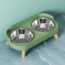 Futter- und Wasserstation für Hunde & Katzen – Doppelnapf mit Nackenschonung