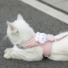 Adjustable Cat Harness & Leash - Soft Breathable Pet Vest - Outdoor Walking Kitten Puppy Travel