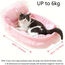 Bed For Small Dogs Cats Cute Lace Trimmed Pet Princess M