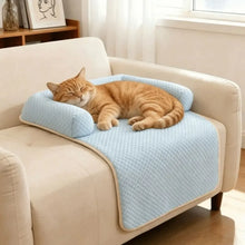 Pet Bed Mat Breathable Dog Cooling Mat Detachable Comfortable Dog Sofa Cushion Non-Slip with Pillow Pet Summer Pad Pet Kennel