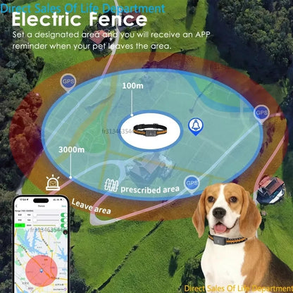 IP67 Waterproof Mini 4G GPS Pet Tracker Anti Lost Real Time Locator Dog Cat Collar with App Control for Small Medium Pets
