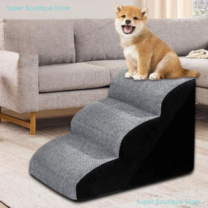 Pet 2/3 Step Dog Stair Cat Pet Ramp Ladder Washable Non Slip Removable Memory Foam Pet Products Ramp for Dog  Stairs for Dogs