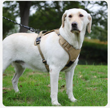 No-Pull Dog Harness with AirTag Holder, Handle & Front Clip — Reflective Padded Vest for Walking & Training