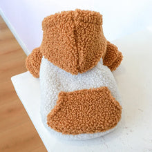 Fashion Cat Dog Hoodie - Winter Buckle Sweater Hooded Clothes for Small Dogs Puppies