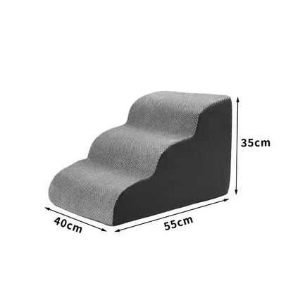 Pet 2/3 Step Dog Stair Cat Pet Ramp Ladder Washable Non Slip Removable Memory Foam Pet Products Ramp for Dog  Stairs for Dogs