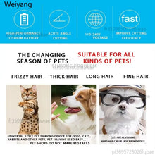 Dog Hair Clipper – Professional USB Rechargeable 4-in-1 Pet Grooming Trimmer for Dogs & Cats