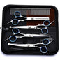 5PCS Pet Grooming Scissors Set – Stainless Steel Dog & Cat Hair Cutting Kit with Safety Round Tips