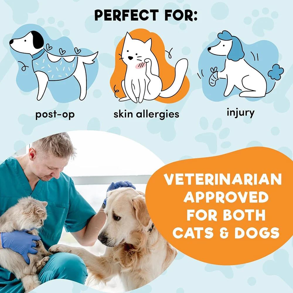 Inflatable Dog Cone Collar for After Surgery,  Protective Dog Collar Soft Pet Cone for Small Medium or Large Dogs, Cats
