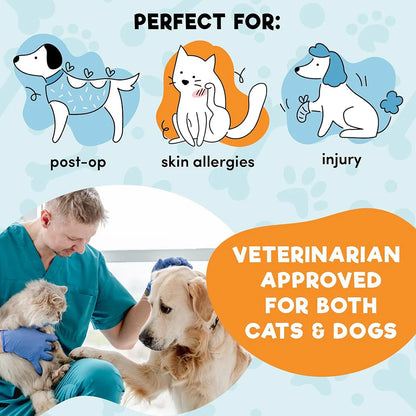 Inflatable Dog Cone Collar for After Surgery,  Protective Dog Collar Soft Pet Cone for Small Medium or Large Dogs, Cats