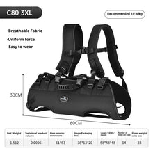 Large Dog Rescue Harness - 1680D Waterproof Breathable Pet Vest - Wear-Resistant Handle Support Bag