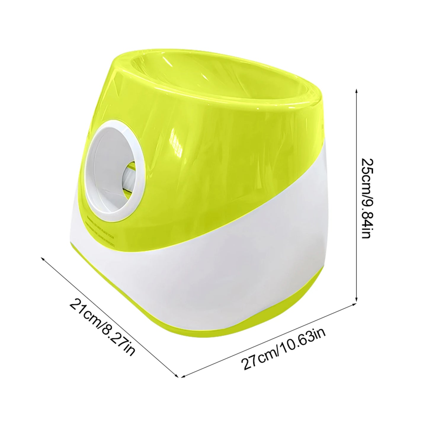 Automatic Dog Ball Thrower Launcher with 3 Tennis Balls 3 Speed Distance Rechargeable Throw Machine for Small Dogs Pet Chase Toy