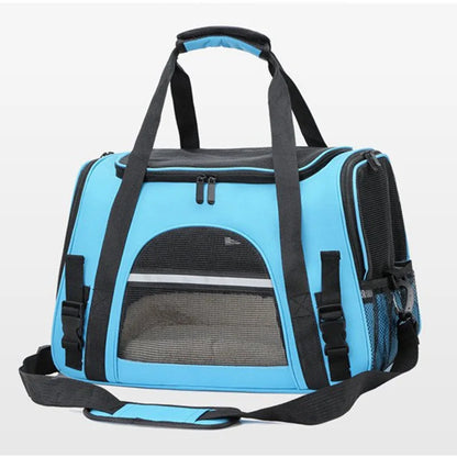 Pet carrying bag, approved by the airline, suitable for cats and dogs under 20 pounds. Soft cat carrying bag with cushion for tr