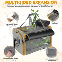 Pet Carrier with Wheels – Airline Approved Foldable Cat & Dog Carrier Trolley with Washable Pad