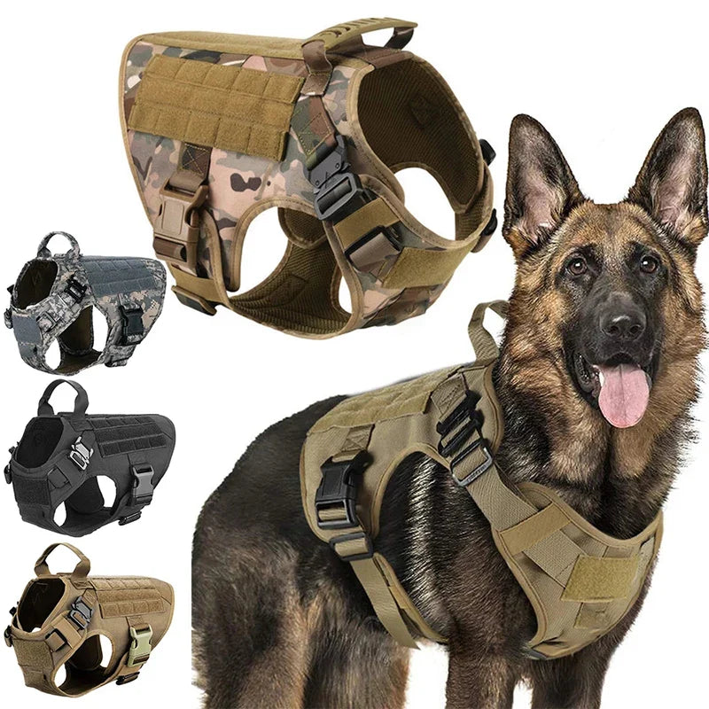 Hundegeschirr Tactical – Strapazierfähiges Militärgeschirr für Training und Outdoor