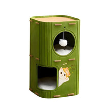 Multi-Layer Cat Tree Tower with Enclosed Sleeping Nest