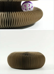Foldable Cat Scratching Board and Cat Bed – Recyclable Cardboard Interactive Scratcher