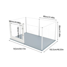Clear Acrylic Dog Playpen - 6/7/8/10 Panel Indoor Pet Whelping Pen