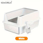 Super Large XL Stainless Steel Litter Box With Lid High Side Closed Large Litter Box Suitable For Large Small Cats With Scoop