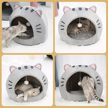 Cat Cave Bed – Cozy Pet Tent House with Soft Cushion for Small & Medium Cats and Dogs