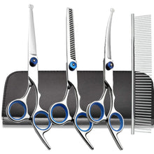 Premium Pet Grooming Scissors Safety Round Tip,  Scissors Portable Stainless Steel Shears For Dogs & Cats Pets Shears Supplies