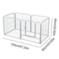6 Panels Puppy Kennel Cage Foldable  Metal Barrier Playpen Dog Exercise Fence Pet Kennel House For Dog Cat Rabbit Pet Exercise