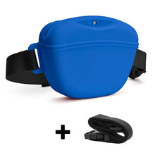 Dog Treat Pouch with Training Clicker and Enhanced Magnetic Closure, 1.67 Cup Silicone Treat Bag Fanny Pack with Adjustable Waist Belt for Pet Training and Walking (Black)