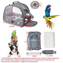 Bird Travel Carrier – Portable Transport Bird Cage with Tray, Multi-Functional Parrot Bird Bag for Small Pets & Outdoor Cat Carrier