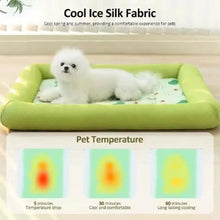 Square Cooling Pet Bed with Neck Support — Breathable, Waterproof & Anti-Slip for Dogs & Cats