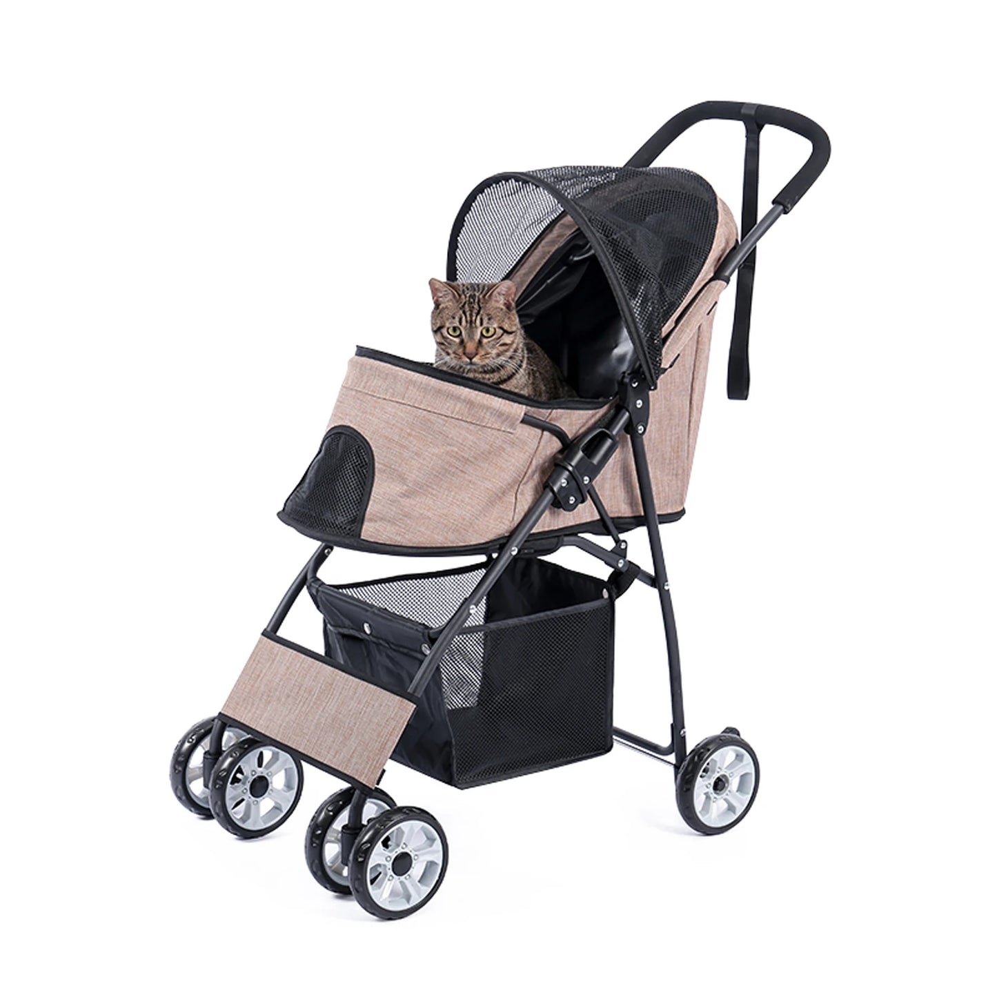 Small Cats & Dogs Pet Trolley,Portable Outdoor Travel Walking - Dog Cat Foldable Pet Stroller Carrier Portable Dog Cat Stroller