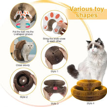 Foldable Cat Scratching Board and Cat Bed – Recyclable Cardboard Interactive Scratcher