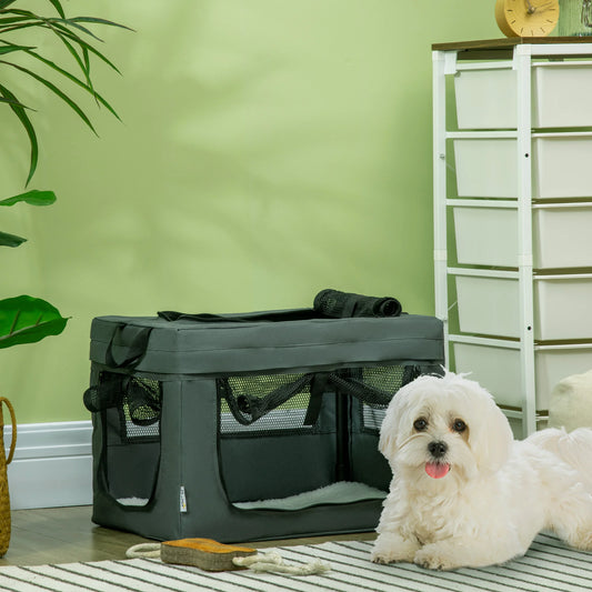 PawHut Soft Side Pet Carrier w/ Cushion, for Dogs