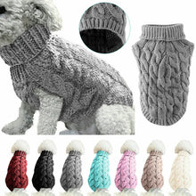 Small Dog Sweater - Warm Knitted Autumn Winter Clothing for Pet Dogs Comfort Wear