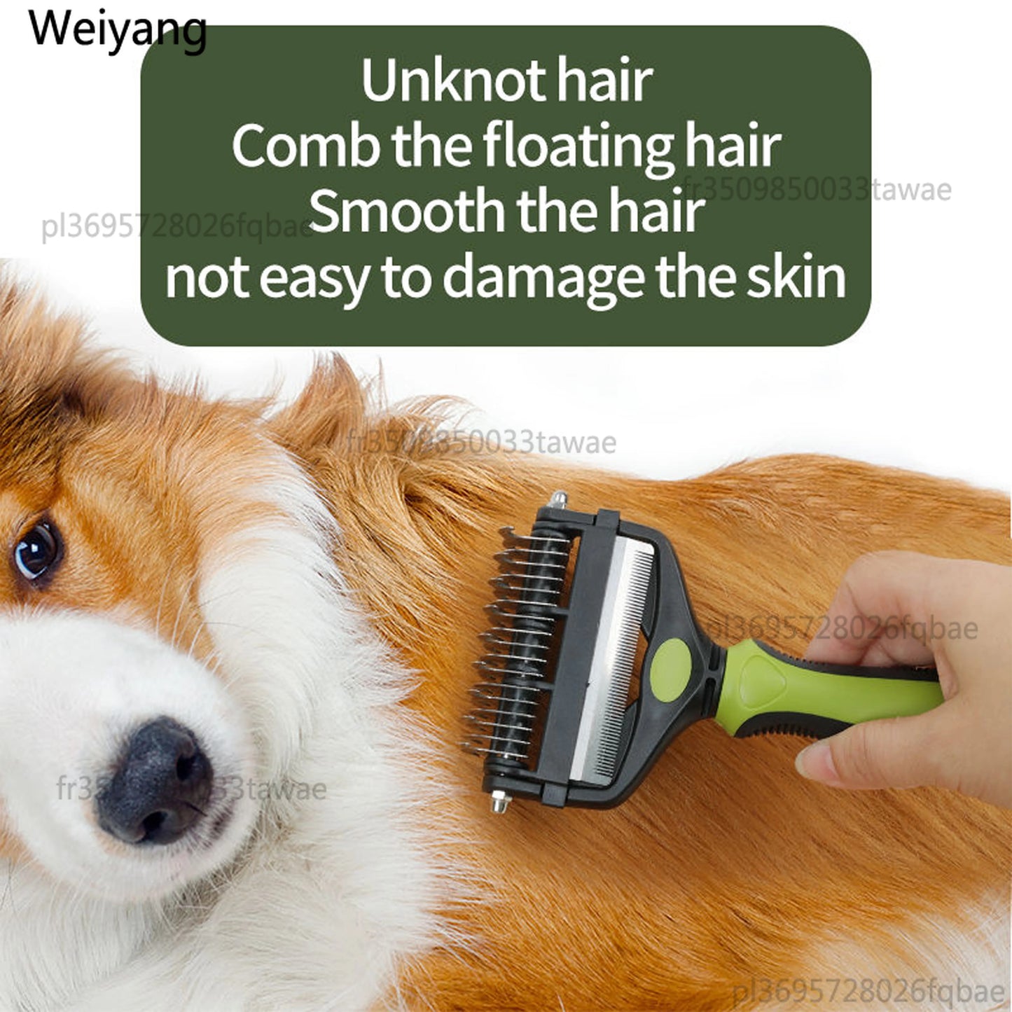3 In 1 Pet Deshedding Brush Dog Cat Fur Knot Cutter Grooming Comb Hair Remover Shedding Supplies