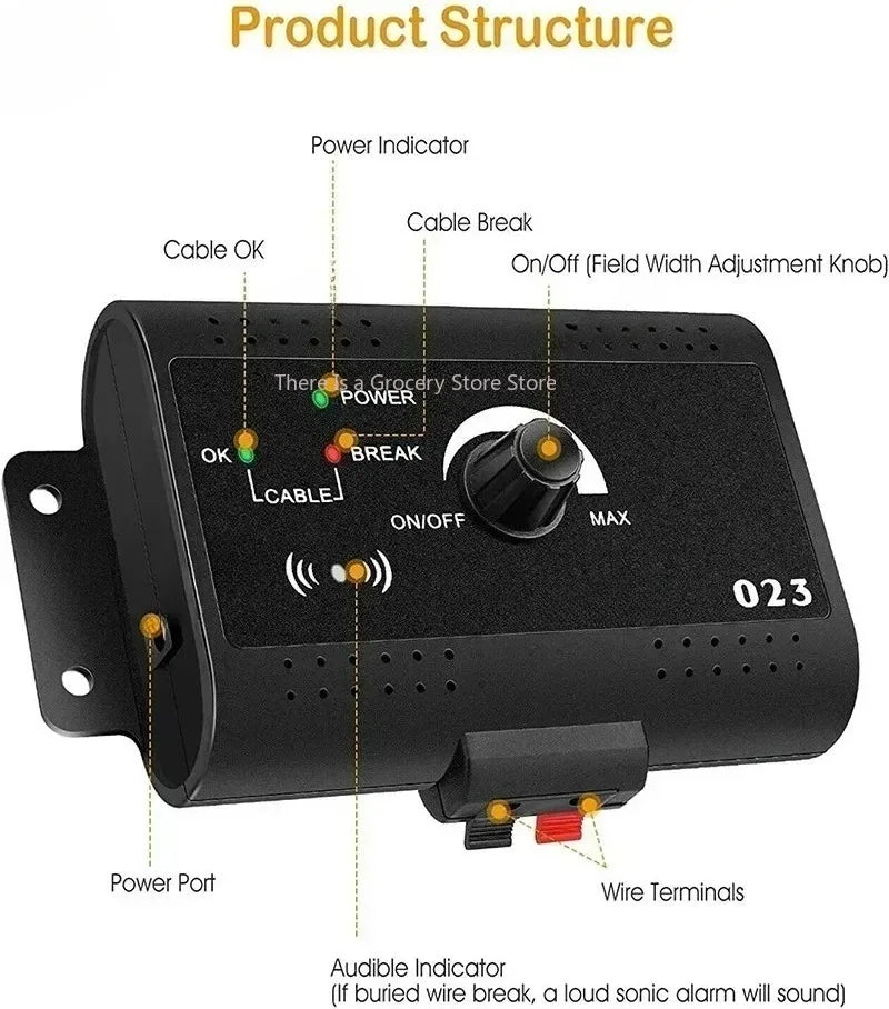 New Invisible Wireless Electric Dog Fence System Outdoor Dog Training Remote Control Beep Dog Shock Collar Electric Pet Fence