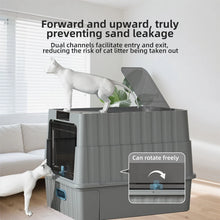 1pc Extra Large Size Full Enclosed Cat Litter Box Anti-Splash Special Cleaning Cat Toilet for Cats