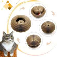 Foldable Cat Scratching Board and Cat Bed – Recyclable Cardboard Interactive Scratcher