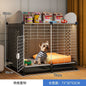 Small Medium Dog Cage for Teddy Bichon Pet House with Sleeping Area One Room One Toilet Design for Puppies Removable Tray Kennel